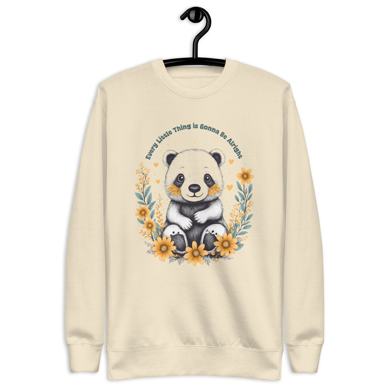 Every Little Thing Is Gonna Be Alright Positive Vibes Unisex Premium Sweatshirt 13