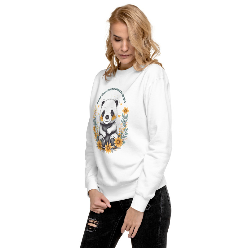 Every Little Thing Is Gonna Be Alright Positive Vibes Unisex Premium Sweatshirt 6