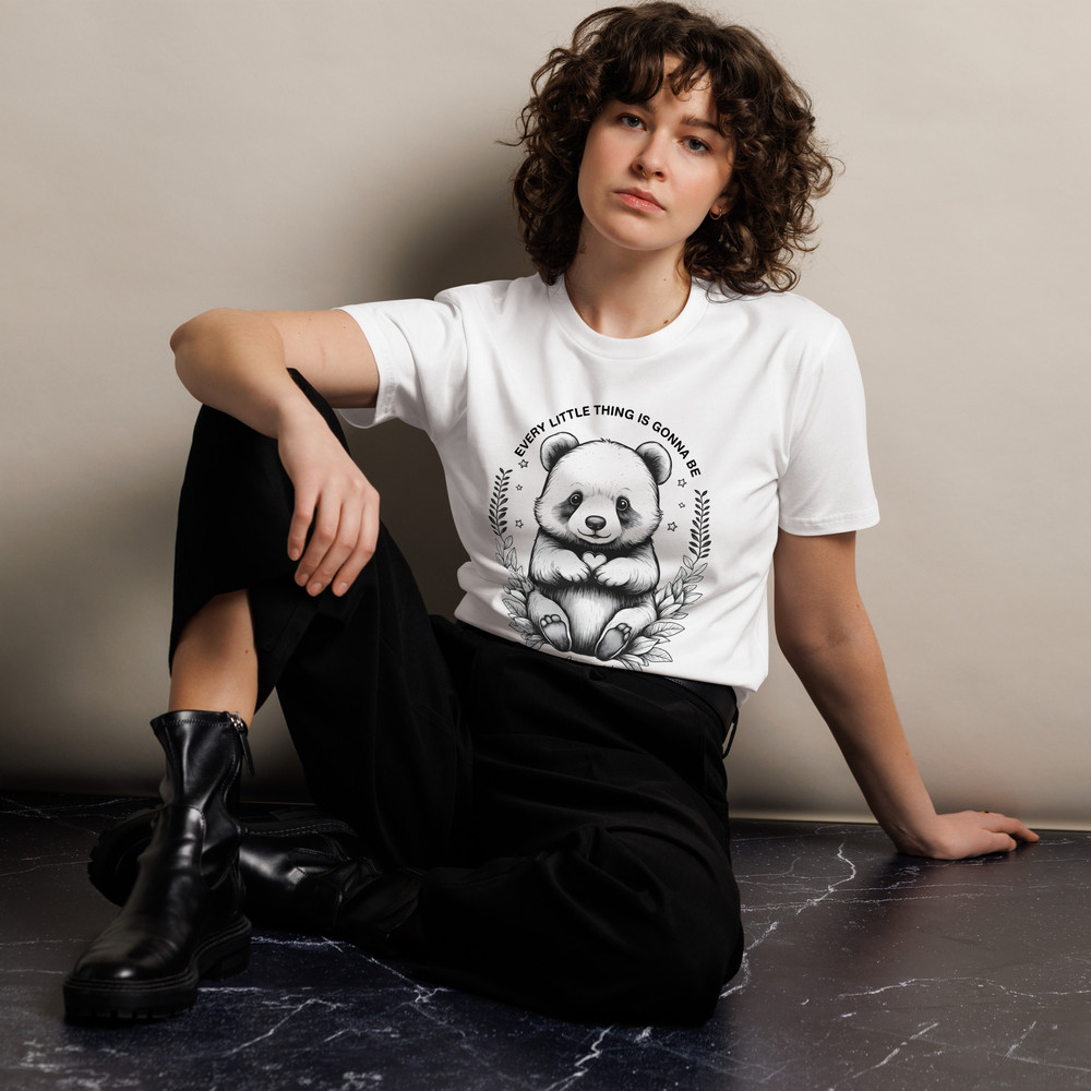 Every Little Thing Is Gonna Be Alright Positive Vibes Unisex Premium Tshirt 5