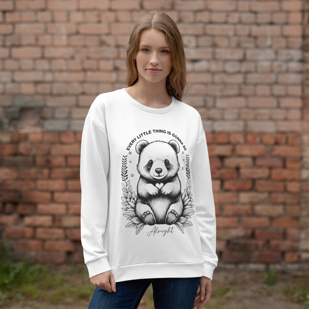 Every Little Thing Is Gonna Be Alright Positive Vibes Unisex Sweatshirt 4