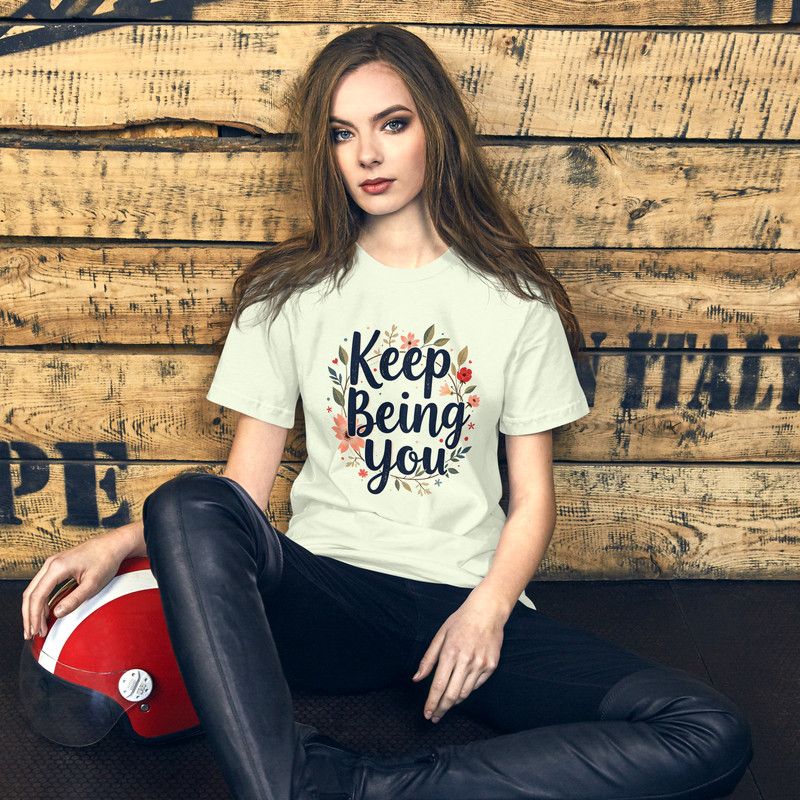 Positive Vibes TShirt For Women Keep Being You Mental Health Unisex Tshirt 5