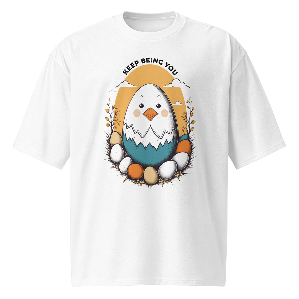 Positive Vibes Keep Being You Oversized Heavyweight Tshirt 0