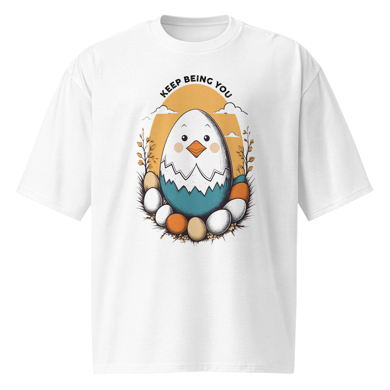 Positive Vibes Keep Being You Oversized Heavyweight Tshirt 0