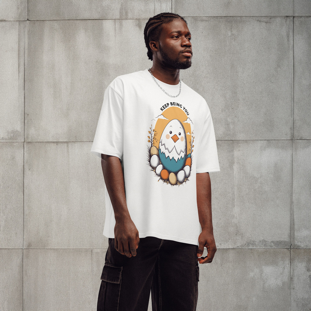 Positive Vibes Keep Being You Oversized Heavyweight Tshirt 2