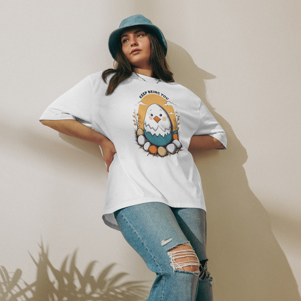 Positive Vibes Keep Being You Oversized Heavyweight Tshirt 3