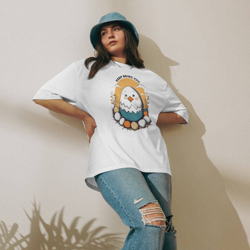 Positive Vibes Keep Being You Oversized Heavyweight Tshirt 3