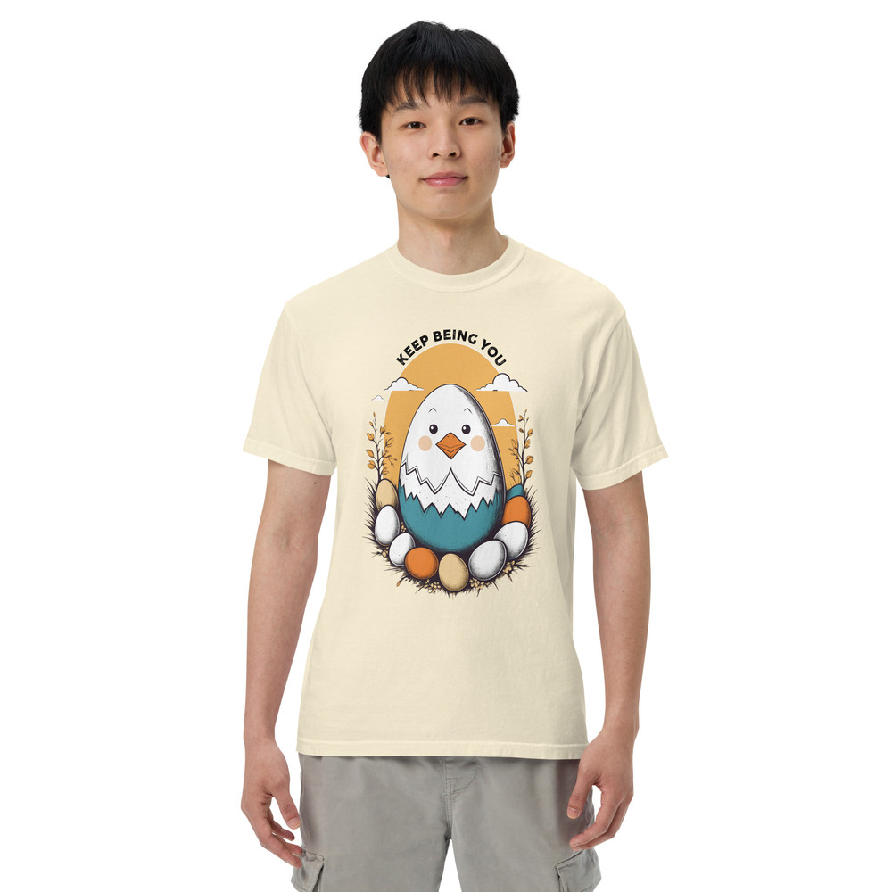 Positive Vibes Keep Being Unisex Garmentdyed Heavyweight Tshirt 8