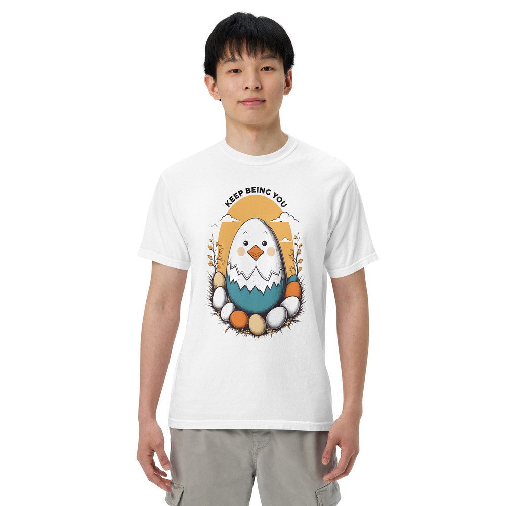 Positive Vibes Keep Being Unisex Garmentdyed Heavyweight Tshirt 12