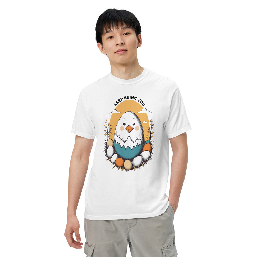 Positive Vibes Keep Being Unisex Garmentdyed Heavyweight Tshirt 0