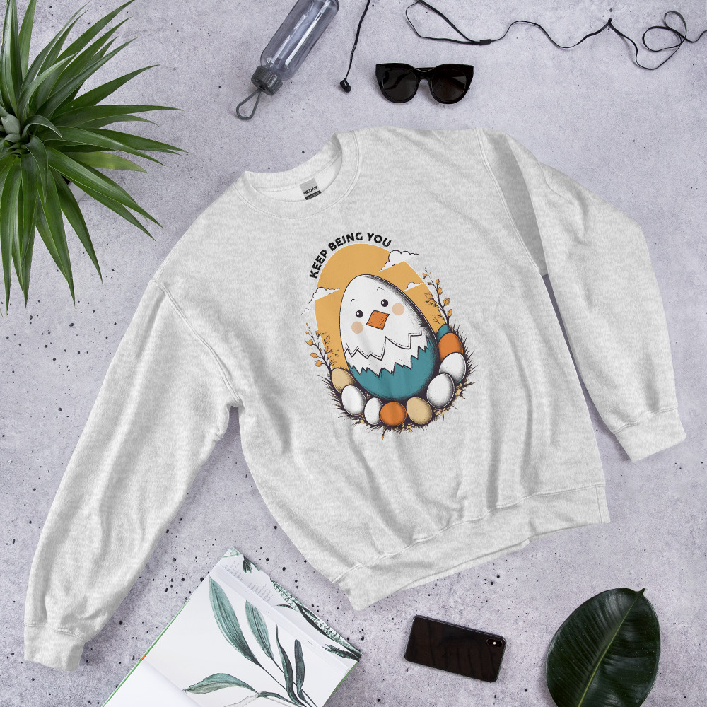 Positive Vibes Keep Being You Mental Health Unisex Sweatshirt 1