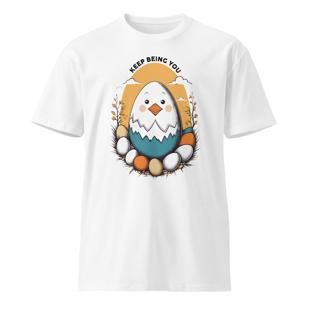 Adorable Hatching Chick Graphic TShirt  Country Style Vintage Design Unisex Premium Tshirt 12