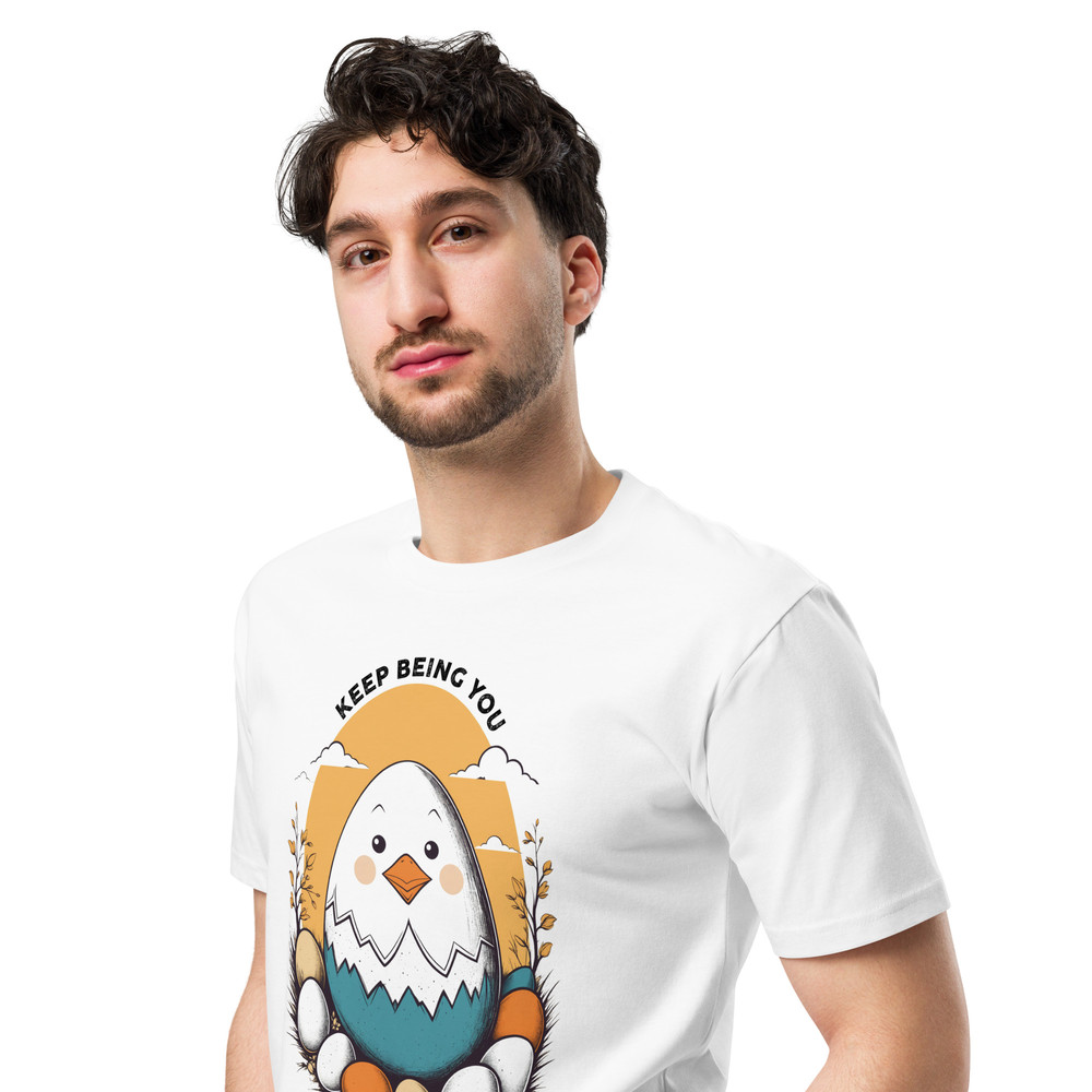 Adorable Hatching Chick Graphic TShirt  Country Style Vintage Design Unisex Premium Tshirt 13