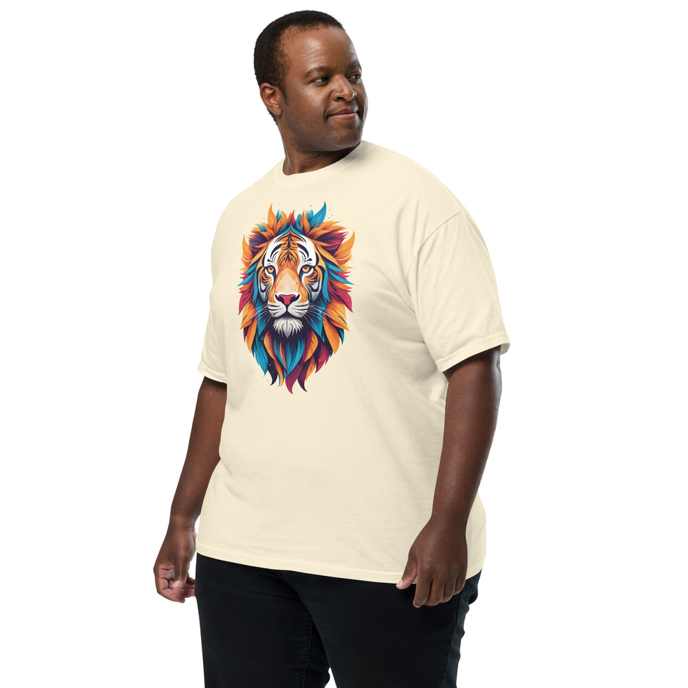 Colorful Tiger Head Graphic  Fierce And Artistic Animal Design Unisex Garmentdyed Heavyweight Tshir 12