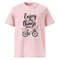 Enjoy The Little Things Bicycle Floral Unisex Organic Cotton Tshirt 6