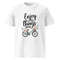 Enjoy The Little Things Bicycle Floral Unisex Organic Cotton Tshirt 21