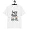 Enjoy The Little Things Bicycle Floral Unisex Organic Cotton Tshirt 0