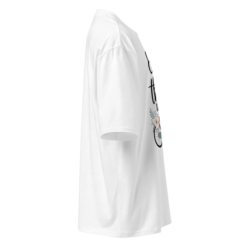 Enjoy The Little Things Bicycle Flora Oversized Heavyweight Tshirt 6