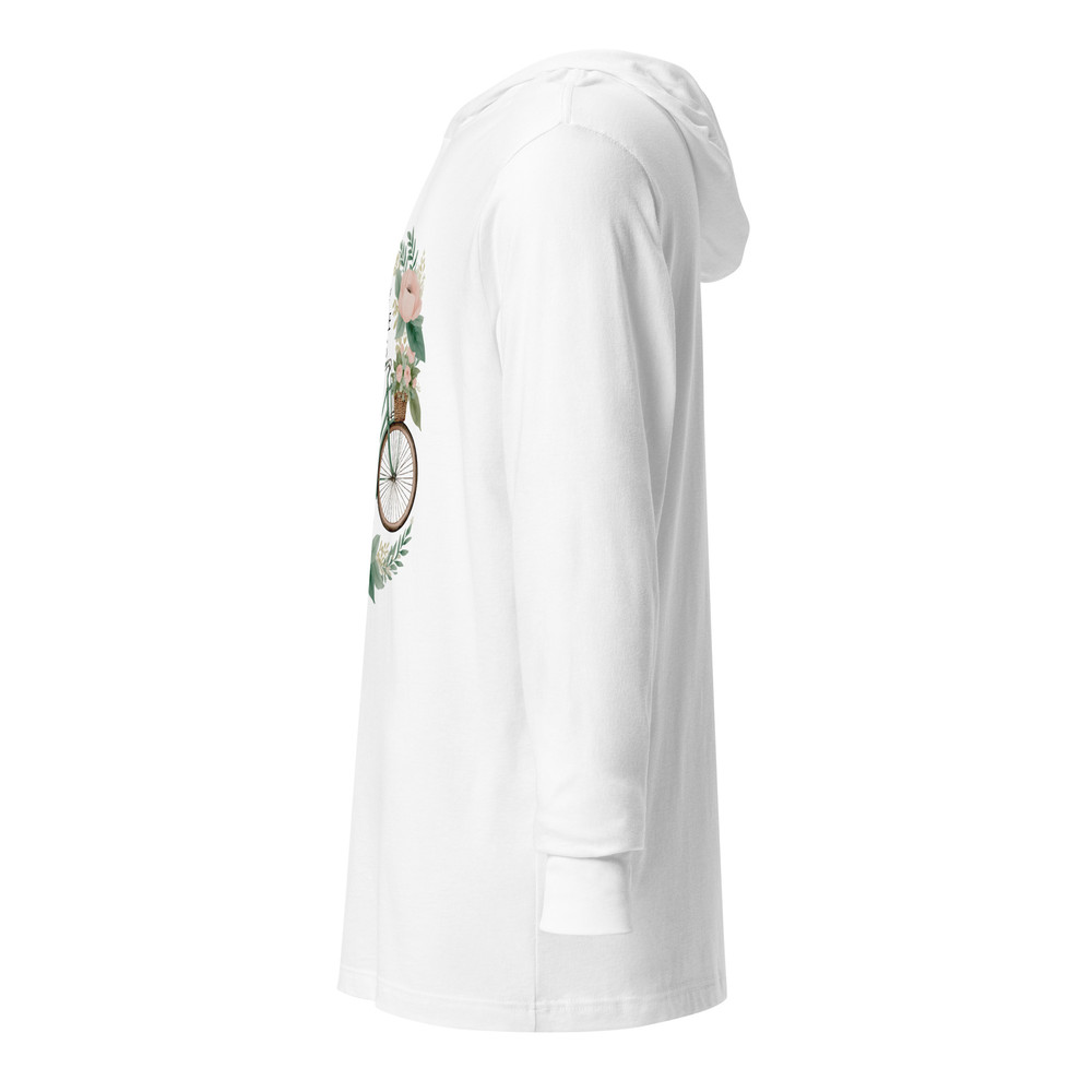 Enjoy The Little Things Bicycle Floral Hooded Longsleeve Tee 7