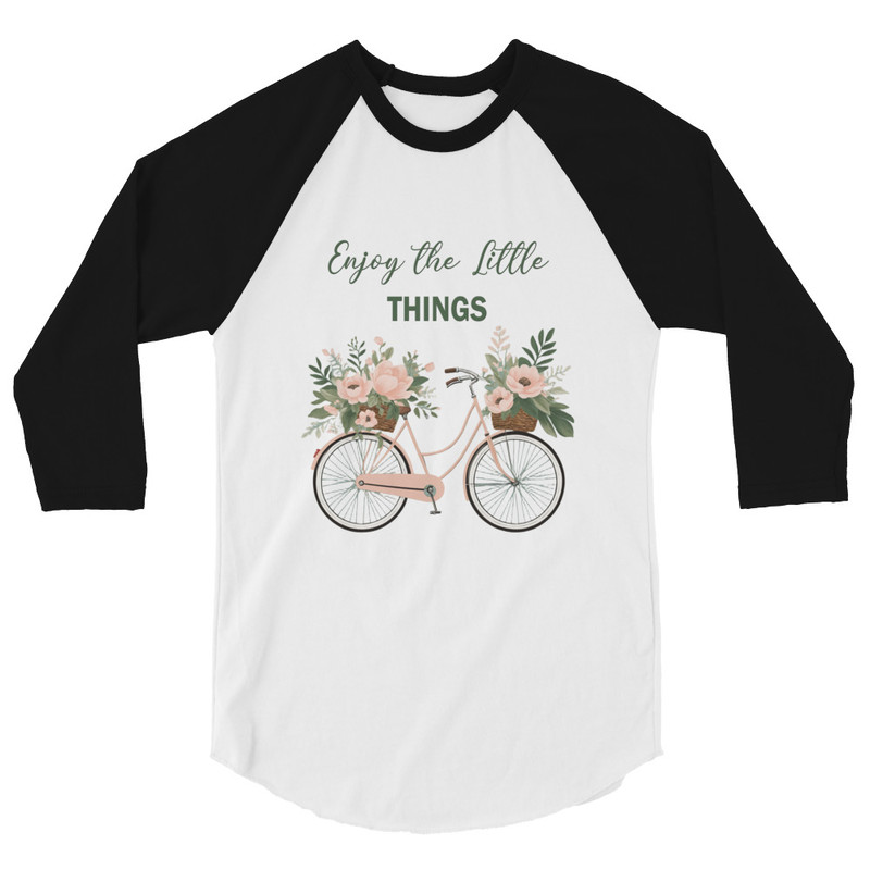 Enjoy The Little Things 34 Sleeve Raglan Shirt 3