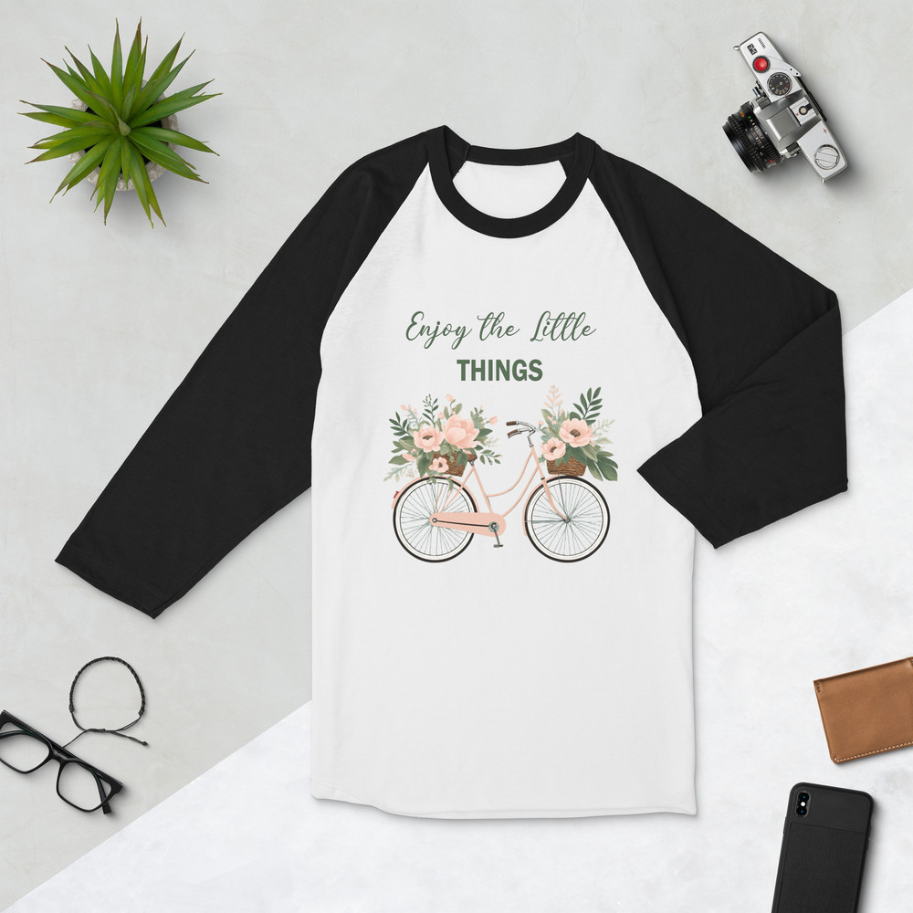 Enjoy The Little Things 34 Sleeve Raglan Shirt 0