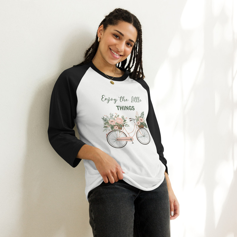 Enjoy The Little Things 34 Sleeve Raglan Shirt 5