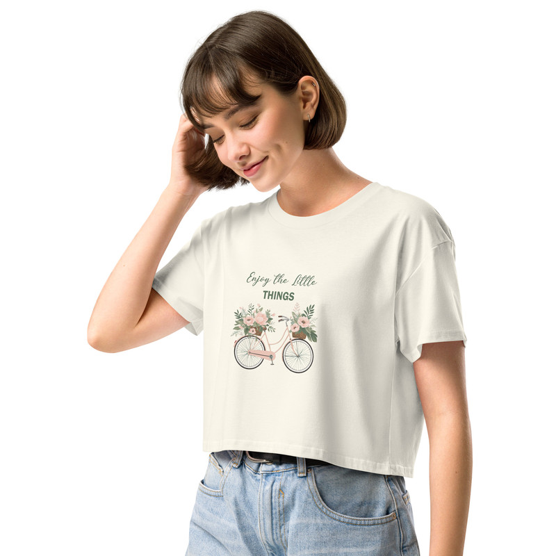 Enjoy The Little Things Womens Crop Top 9