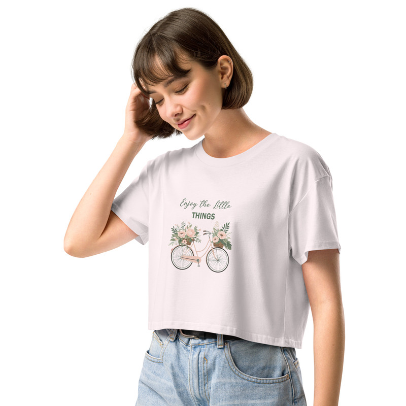 Enjoy The Little Things Womens Crop Top 14