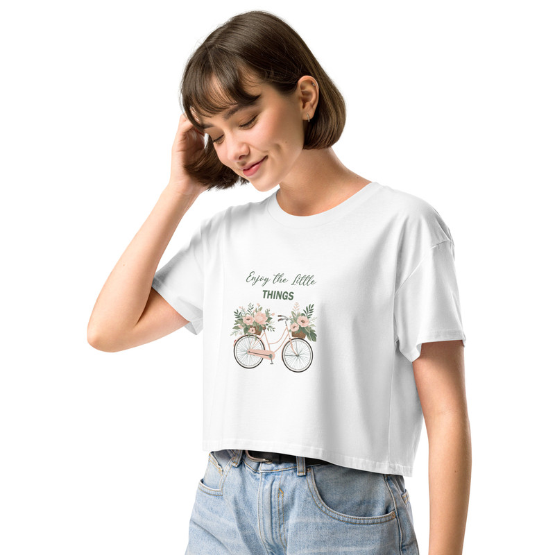 Enjoy The Little Things Womens Crop Top 18