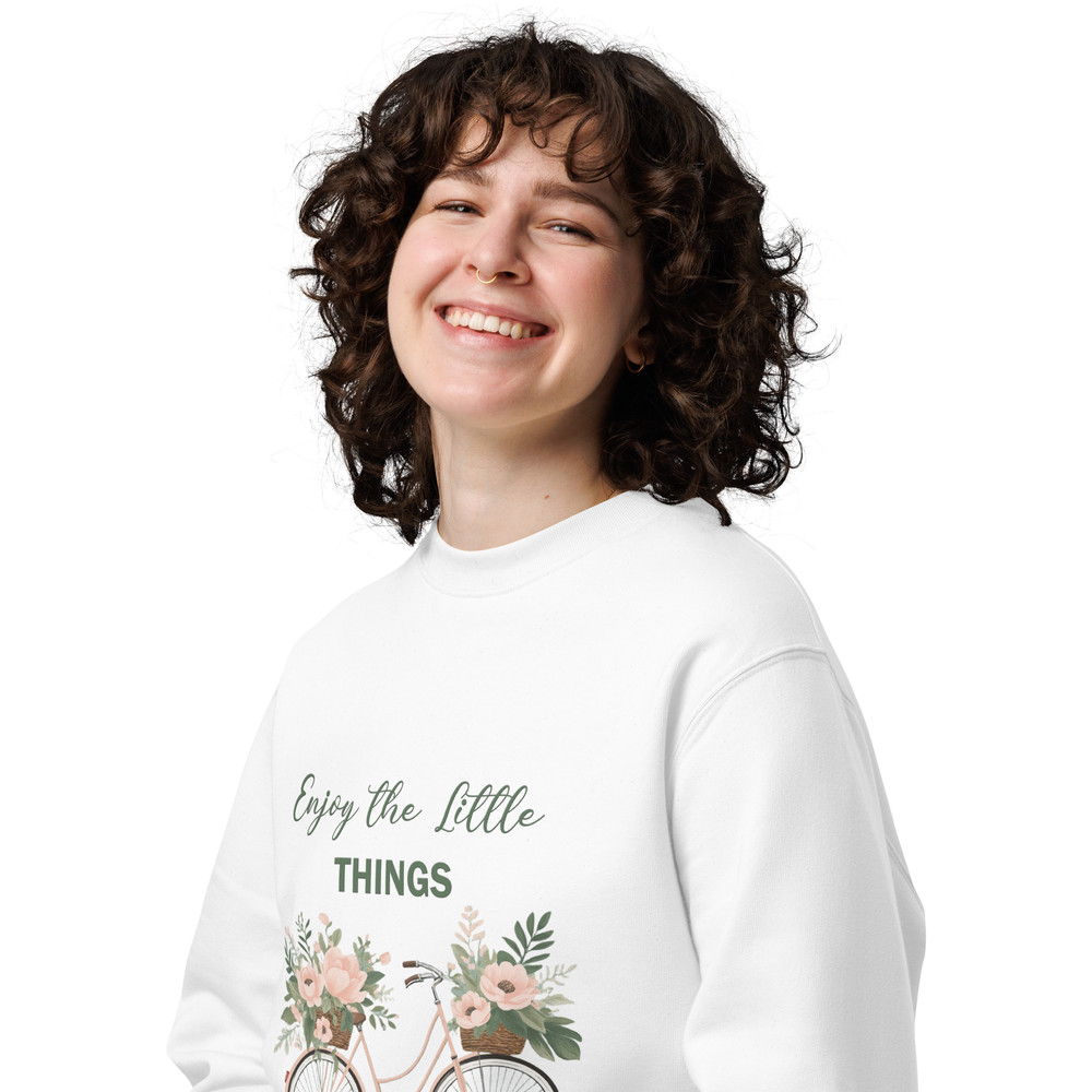 Enjoy The Little Things Unisex Eco Sweatshirt 6