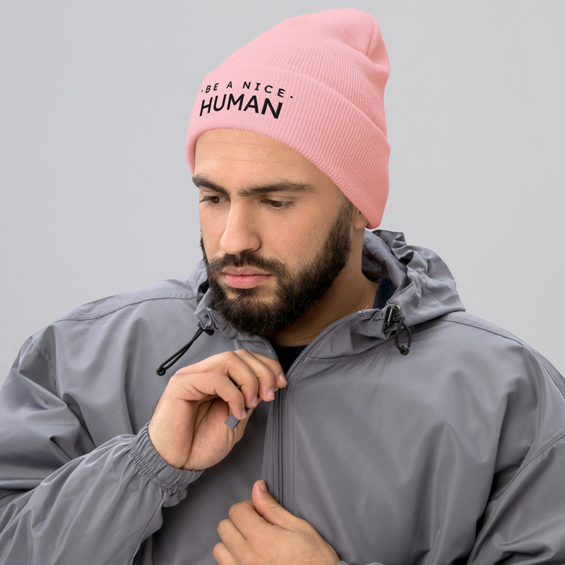 Be A Nice Human Cuffed Beanie 5