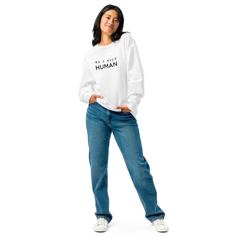 Be A Nice Human Crew Neck Sweatshirt 10