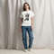 Cute Holiday Cat With Glasses  Winter Wonderland Art Unisex Classic Tee 15