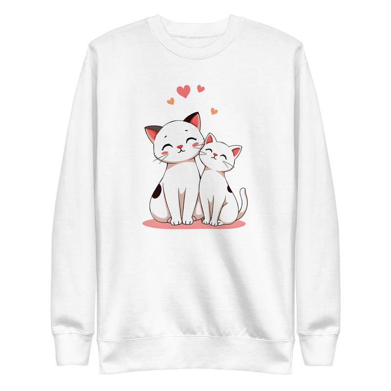 Playful Cat Companions Unisex Premium Sweatshirt 11
