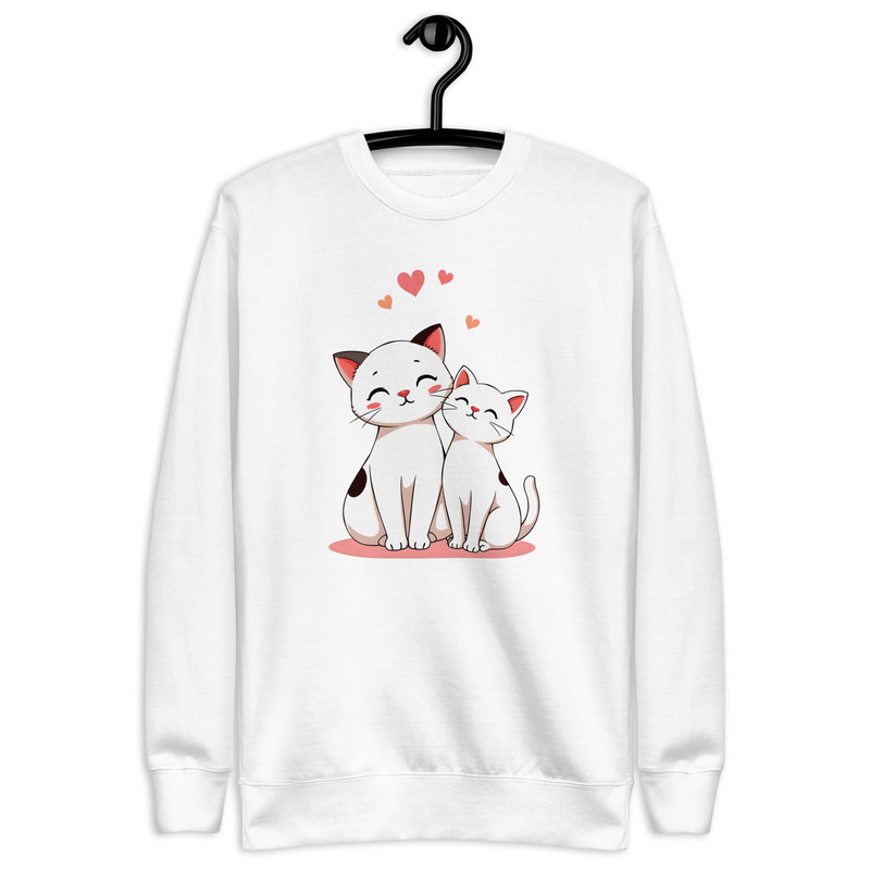 Playful Cat Companions Unisex Premium Sweatshirt 0