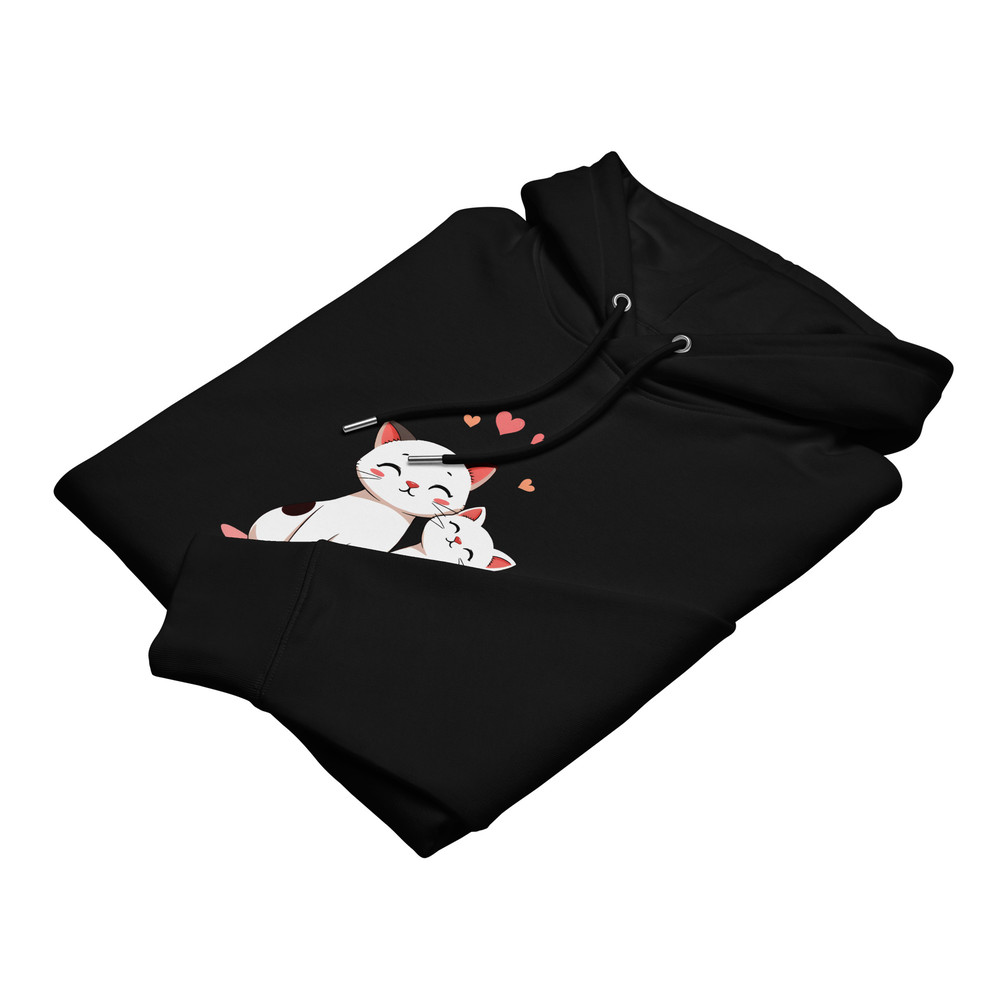 Playful Cat Companions Unisex Essential Eco Hoodie 7