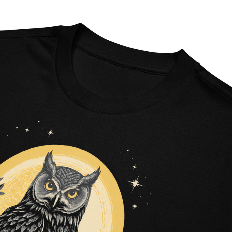 Vintage Celestial Owl Graphic Oversized Heavyweight Tshirt 12