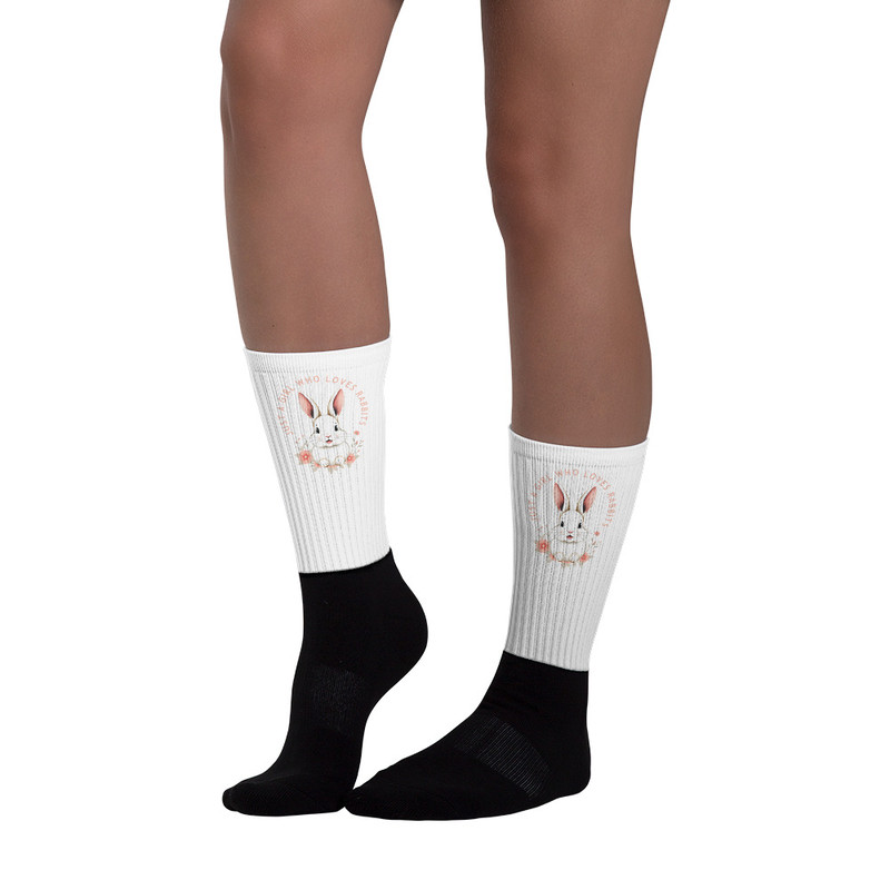 Just A Girl Who Loves Rabbits Socks 6