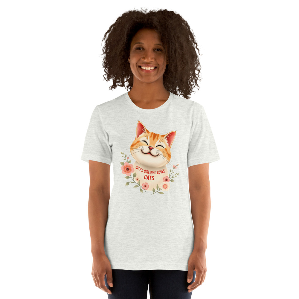 Just A Girl Who Loves Cats Tshirt 5