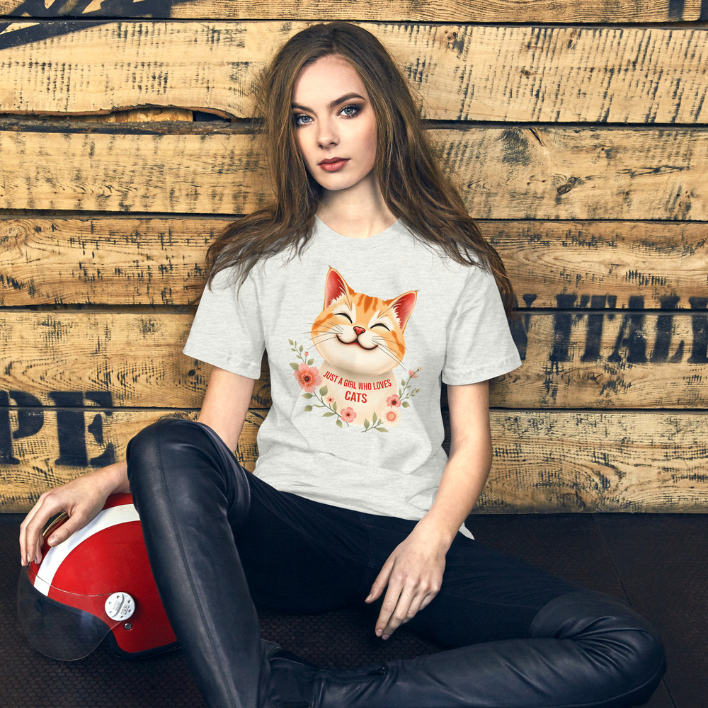 Just A Girl Who Loves Cats Tshirt 6