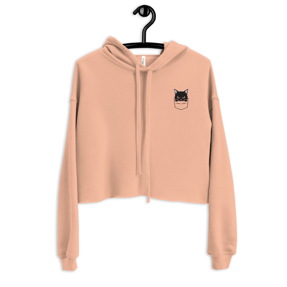 PeekaBoo Cat Crop Hoodie 10