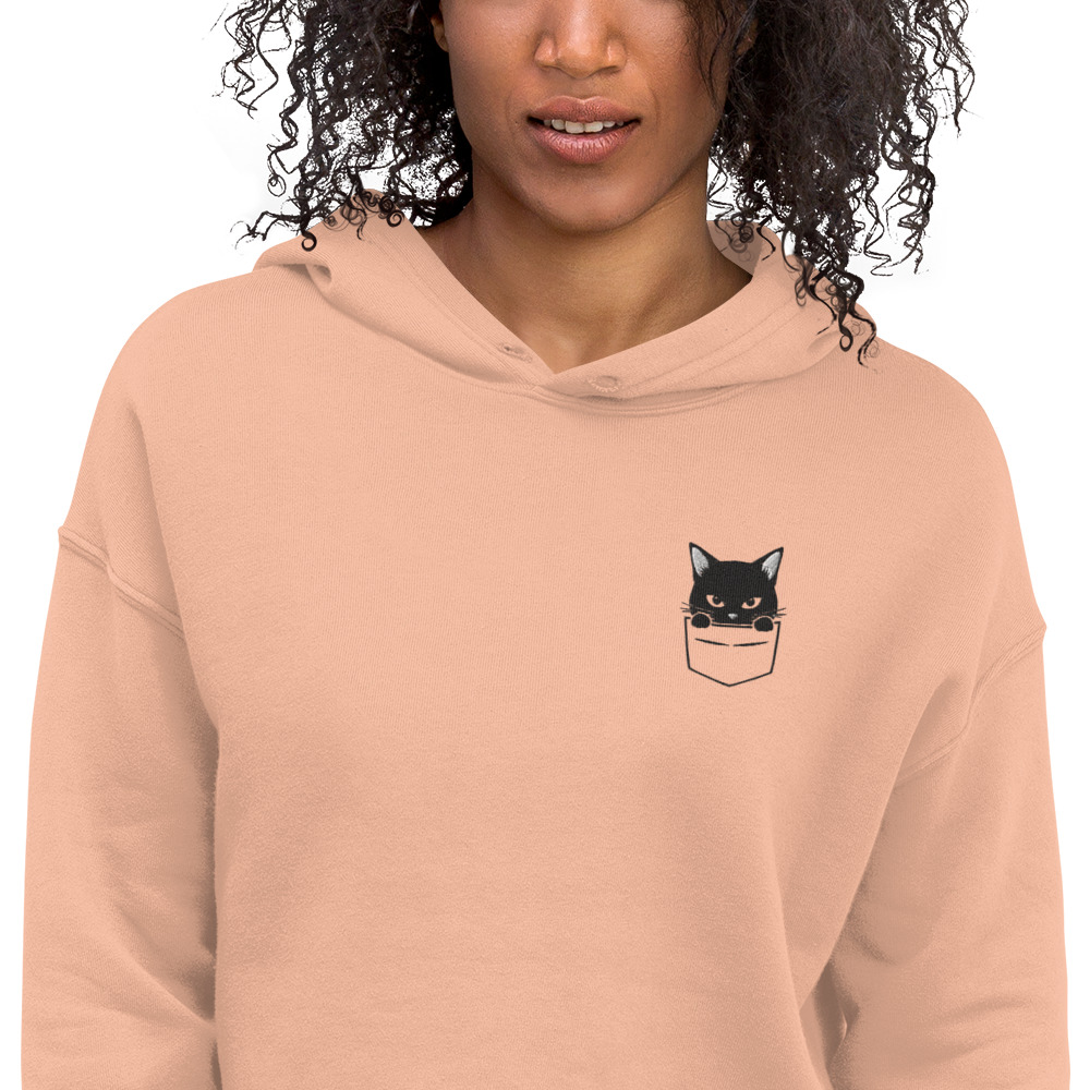 PeekaBoo Cat Crop Hoodie 16