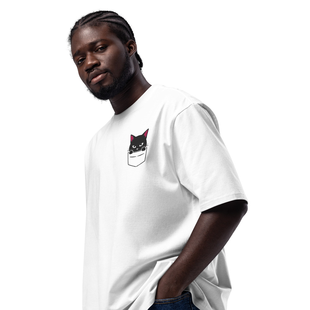 PeekaBoo Cat Oversized Heavyweight Tshirt 7