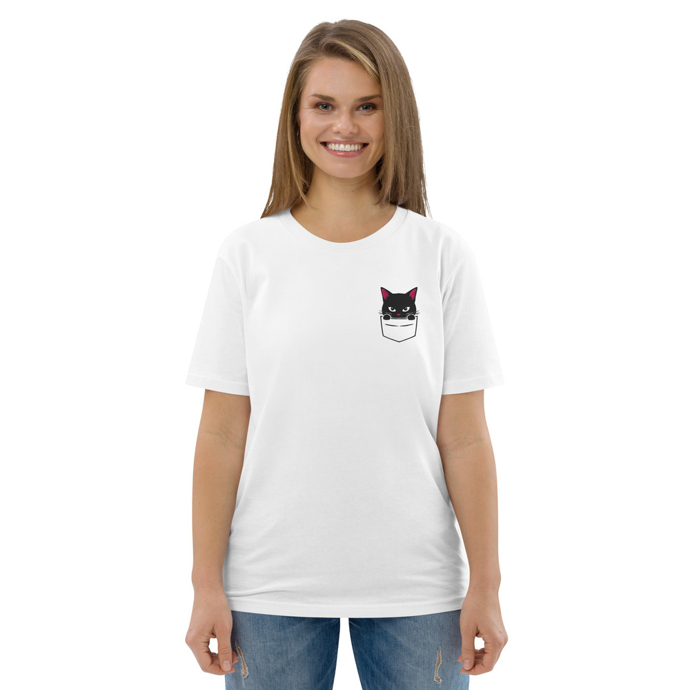 PeekaBoo Cat Unisex Organic Cotton Tshirt 18