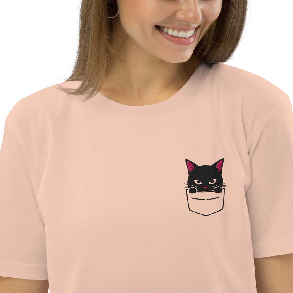 PeekaBoo Cat Unisex Organic Cotton Tshirt 0