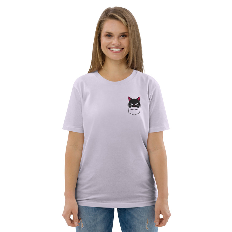 PeekaBoo Cat Unisex Organic Cotton Tshirt 12