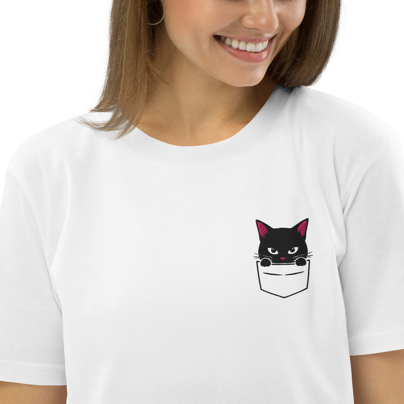 PeekaBoo Cat Unisex Organic Cotton Tshirt 19