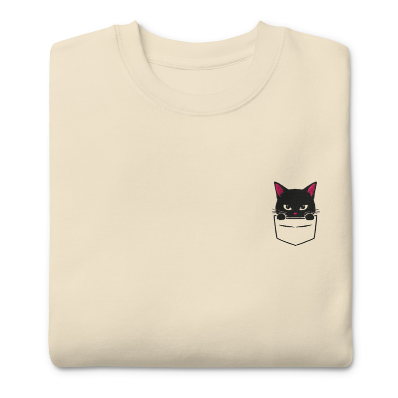 PeekaBoo Cat Unisex Premium Sweatshirt 4