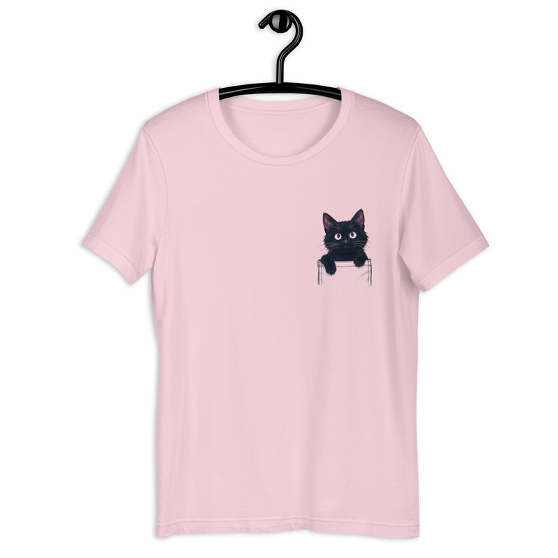 PeekaBoo Cat Pocket Unisex Tshirt 13