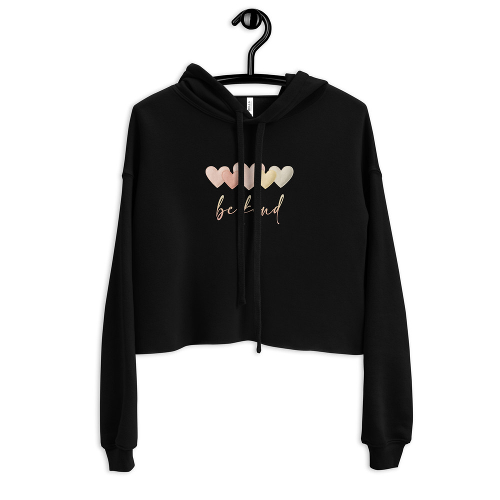 Be Kind Heart Crop Hoodie 6