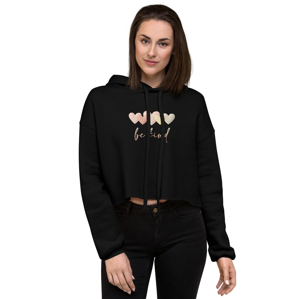 Be Kind Heart Crop Hoodie 8